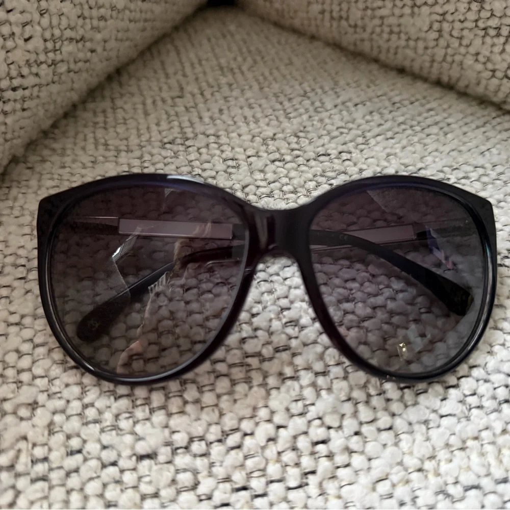 CHANEL black Cat-Eye Sunglasses with Dark Lenses